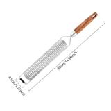 Load image into Gallery viewer, Cilphoria Cheese Grater With Wooden Handle Ginger Hand Tool Garlic Stainless Steel
