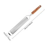 Cilphoria Cheese Grater With Wooden Handle Ginger Hand Tool Garlic Stainless Steel