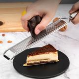 Cilphoria Cheese Grater With Wooden Handle Ginger Hand Tool Garlic Stainless Steel
