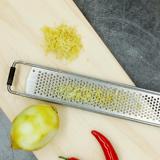 Load image into Gallery viewer, Cilphoria Cheese Grater With Wooden Handle Ginger Hand Tool Garlic Stainless Steel
