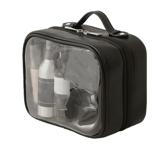 Load image into Gallery viewer, NINEFOX 2 Layer Large Handle Makeup Bag With Zipper Travel Lipsticks Clear Waterprooof
