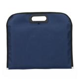 NINEFOX Business Zipper Closure Blue File Bag Document Holder With Handle Oxford Cloth