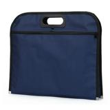 Load image into Gallery viewer, NINEFOX Business Zipper Closure Blue File Bag Document Holder With Handle Oxford Cloth
