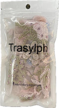Load image into Gallery viewer, Trasylph Lace Fabric For Clothes 3D Embroidery Applique Beaded Flowers Tulle Rhinestone
