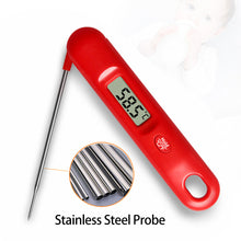 Load image into Gallery viewer, QWLWBU Kitchen Instant Folding Probe Adjustable Read Food Meat Thermometer
