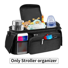 Load image into Gallery viewer, QWLWBU Diaper Storage With Insulated Cup Holder Fits for Various Strollers
