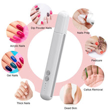 Load image into Gallery viewer, QWLWBU Cordless Electric Nail File Drill Kit Grinding Nails Care Tools
