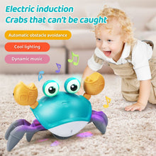 Load image into Gallery viewer, QWLWBU Music Crawling Crab with Automatically Avoid Obstacles Baby Toys
