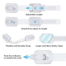 Load image into Gallery viewer, QWLWBU 10pcs Child Safety No Drill Lock ABS for Cabinet Drawer
