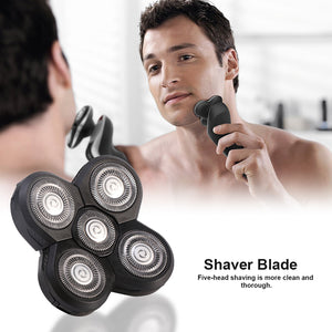 QWLWBU 5D Replaceable Alternate Floating Washable Electric Shavers