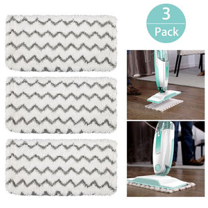 QWLWBU 3pcs Steam Mop Pad Replacement Washable Soft Fit For Shark S1000