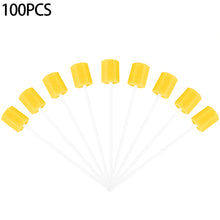 Load image into Gallery viewer, QWLWBU 100pcs Oral Care Disposable Stick Swab Tooth Cleaning Dental Use
