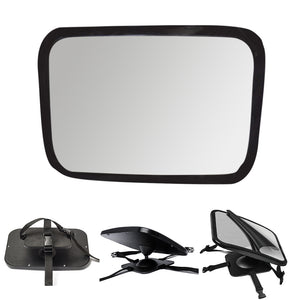 QWLWBU 360° Rear View Shatterproof Baby Adjustable Car Mirror, Crash Tested