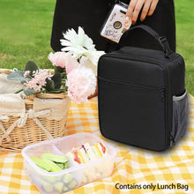 Load image into Gallery viewer, QWLWBU Mesh Pocket Picnic Insulated Lunch Box Soft Leakproof Thermal Bag
