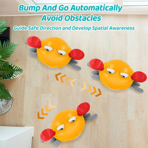 QWLWBU Music Crawling Crab with Automatically Avoid Obstacles Baby Toys