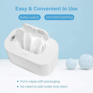 QWLWBU USB Dispenser Capacity Top Heating Holder Baby Wipe Warmer Diaper