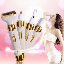 Load image into Gallery viewer, QWLWBU 4 in 1 Rechargeable Armpit Razor Body Painless Epilator
