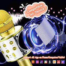 Load image into Gallery viewer, QWLWBU 4 in 1 Handheld Wireless Portable Home KTV Karaoke Machine Speaker
