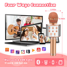 Load image into Gallery viewer, QWLWBU 4 in 1 Handheld Wireless Portable Home KTV Karaoke Machine Speaker
