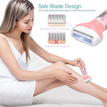 Load image into Gallery viewer, QWLWBU 4 in 1 Rechargeable Armpit Razor Body Painless Epilator
