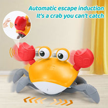 Load image into Gallery viewer, QWLWBU Music Crawling Crab with Automatically Avoid Obstacles Baby Toys
