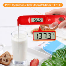 Load image into Gallery viewer, QWLWBU Kitchen Instant Folding Probe Adjustable Read Food Meat Thermometer
