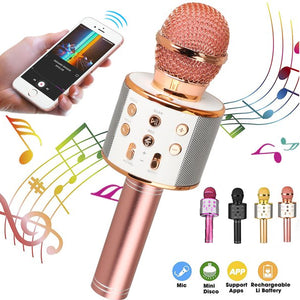 QWLWBU 4 in 1 Handheld Wireless Portable Home KTV Karaoke Machine Speaker