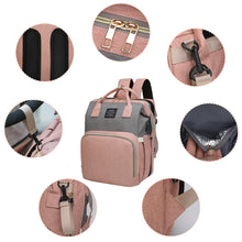 Load image into Gallery viewer, QWLWBU Breathable Baby Diaper Backpack Large Capacity Bags Oxford Cloth
