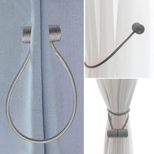 Load image into Gallery viewer, QWLWBU 3 Pairs Rope Home Decor Solid Window Magnetic Curtain Tiebacks
