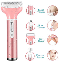 Load image into Gallery viewer, QWLWBU 4 in 1 Rechargeable Armpit Razor Body Painless Epilator
