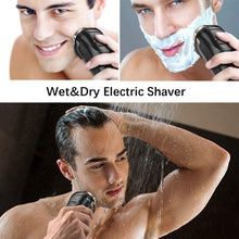 Load image into Gallery viewer, QWLWBU Men Electric Razor Wet&amp;Dry Waterproof Cordless Shavers IPX6 Rotary
