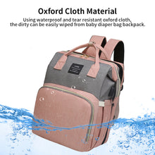 Load image into Gallery viewer, QWLWBU Breathable Baby Diaper Backpack Large Capacity Bags Oxford Cloth
