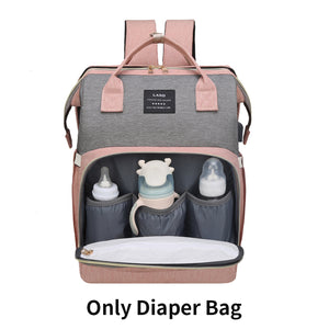 QWLWBU Breathable Baby Diaper Backpack Large Capacity Bags Oxford Cloth