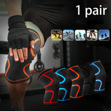 Load image into Gallery viewer, QWLWBU A Pair Knee Training Compression Sleeves Cycling Nylon Knitting
