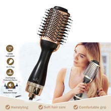 Load image into Gallery viewer, QWLWBU 3 In 1 Hot Air Blower Hair Dryer Brush For Straighten Curl
