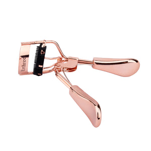 Erthree Professional Makeup Tool For Eyelashes Pain-FREE Metal Eyelash Curler 1PC, Golden Color