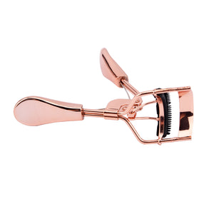 Erthree Professional Makeup Tool For Eyelashes Pain-FREE Metal Eyelash Curler 1PC, Golden Color