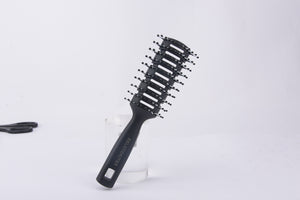 SELOTOKITER Vent Hair Brush, 11 Row Vented Hairbrush for Men and Women, Vent Brushes With Ball Tipped Bristles for Wet Short Curly Straight Hair Blow Drying Quickly(Black)