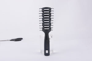 SELOTOKITER Vent Hair Brush, 11 Row Vented Hairbrush for Men and Women, Vent Brushes With Ball Tipped Bristles for Wet Short Curly Straight Hair Blow Drying Quickly(Black)