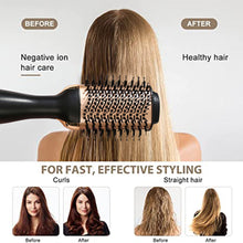 Load image into Gallery viewer, QWLWBU 3 In 1 Hot Air Blower Hair Dryer Brush For Straighten Curl
