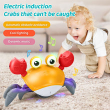 Load image into Gallery viewer, QWLWBU Music Crawling Crab with Automatically Avoid Obstacles Baby Toys
