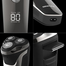 Load image into Gallery viewer, QWLWBU Men Electric Razor Wet&amp;Dry Waterproof Cordless Shavers IPX6 Rotary
